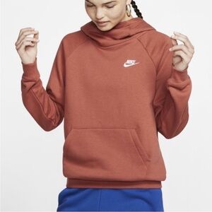 Nike Women's Terracotta Funnel Neck Hoodie